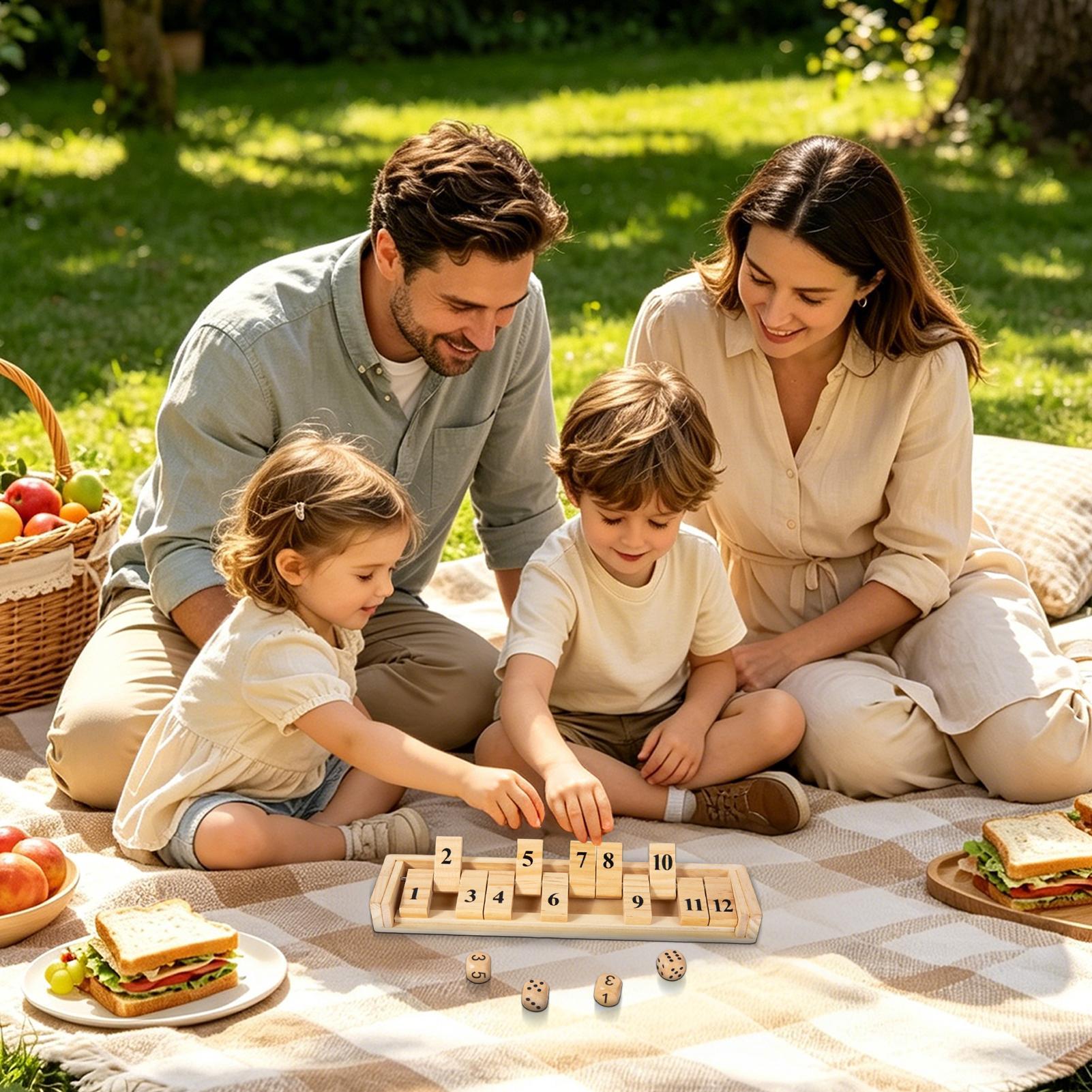 Party Games Usa - Gioco Shut The Box in Legno