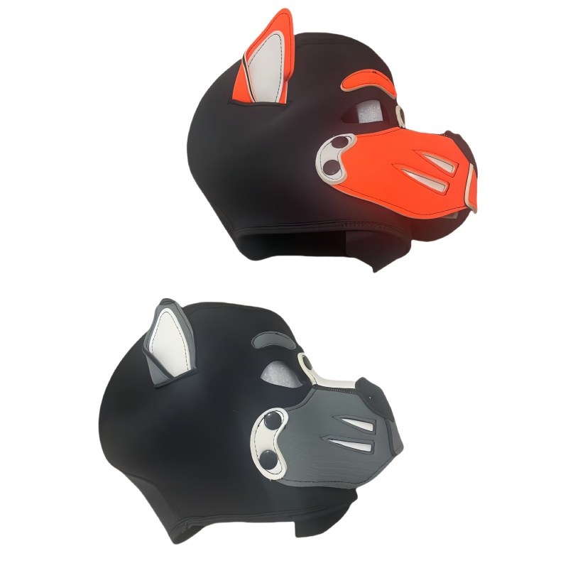 Party Games Couple - Maschera erotica colorata con cappuccio per