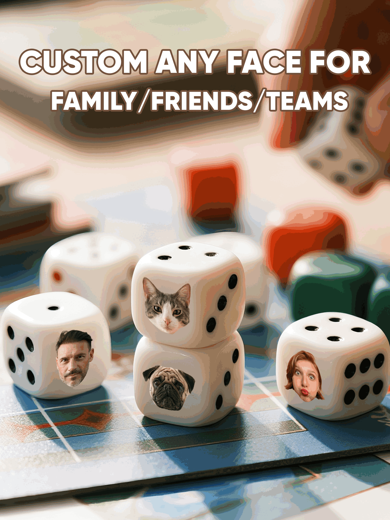 Dadi Personalizzati con Volti, - Party Games Gifts recensione e prezzo